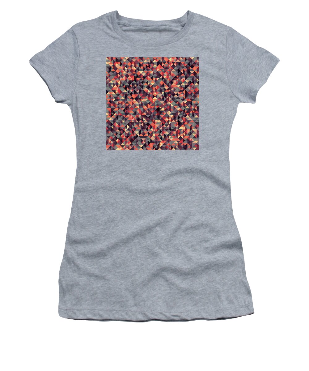 Abstract Women's T-Shirt featuring the digital art Pixel Art #78 by Mike Taylor