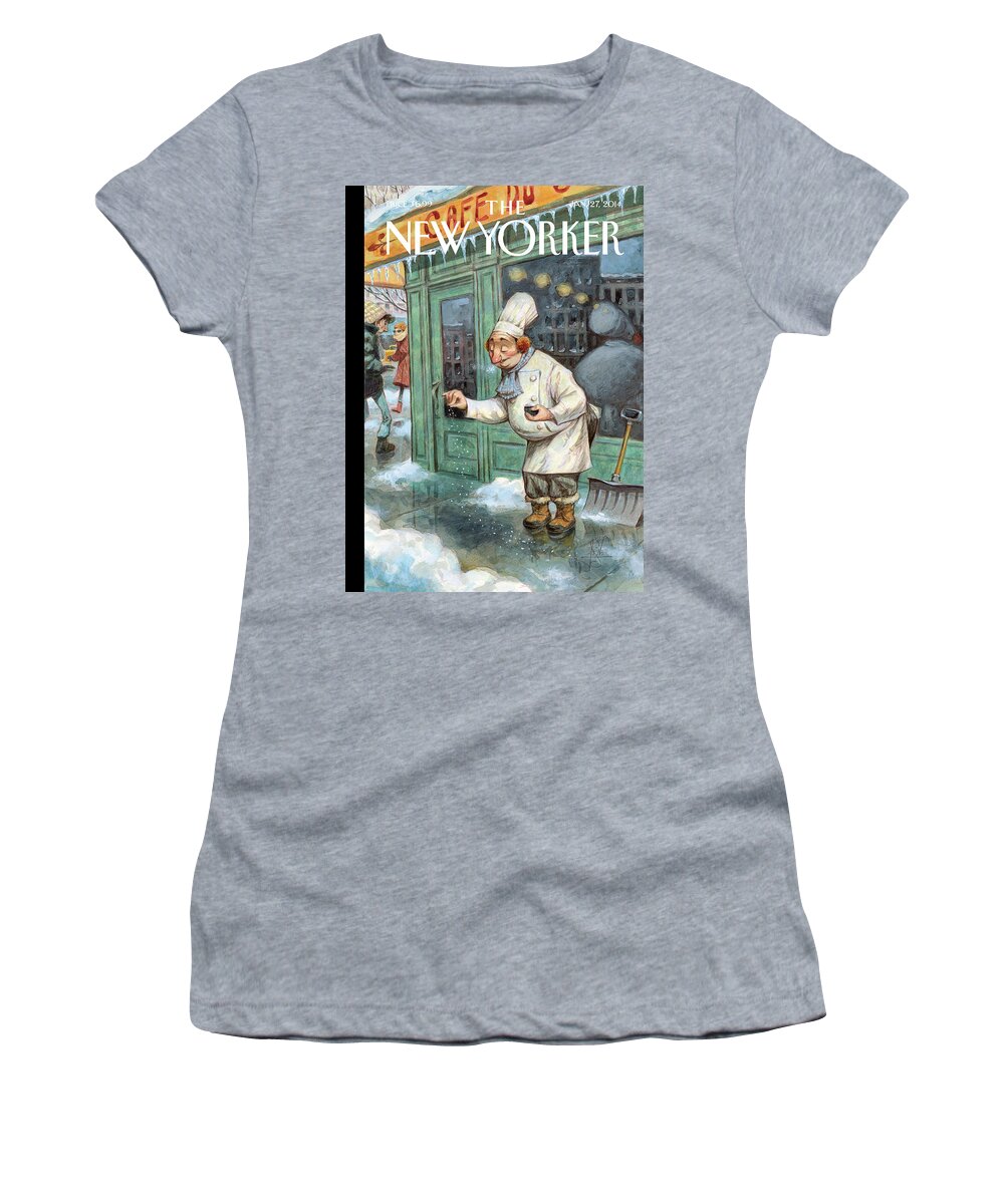 Cooking Women's T-Shirt featuring the painting Just a Pinch by Peter de Seve