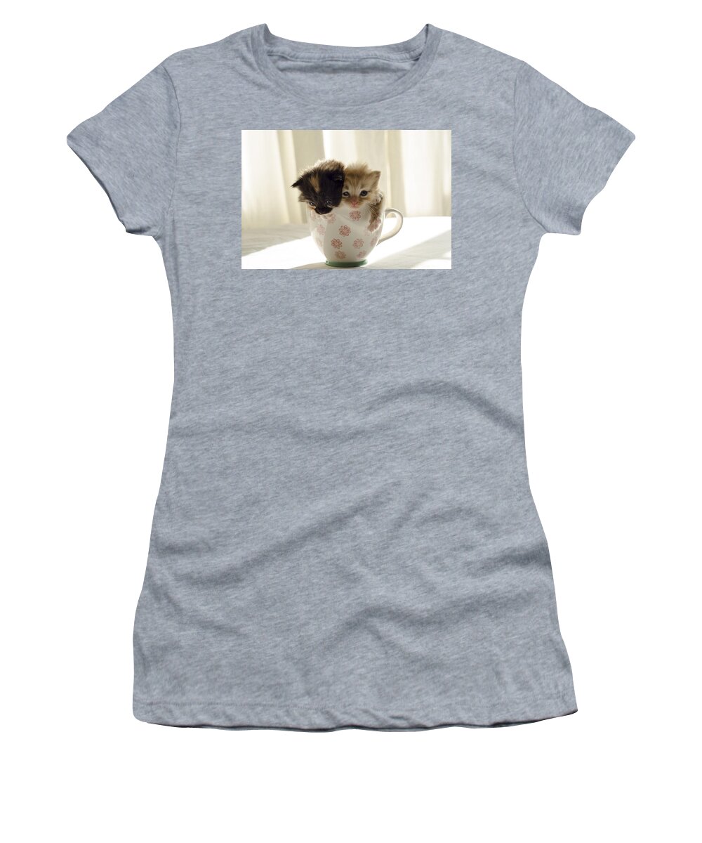 Cute Women's T-Shirt featuring the photograph A cup of cuteness by Spikey Mouse Photography