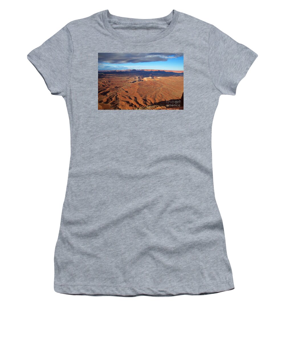 Utah Women's T-Shirt featuring the photograph A Dark Cloud Overhead by Jim Garrison