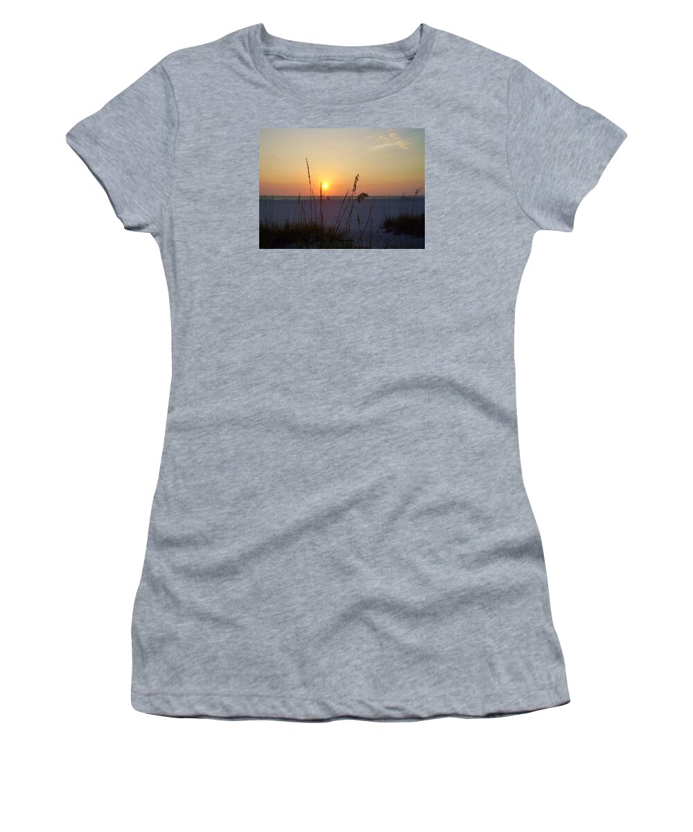 Ocean Women's T-Shirt featuring the photograph A Florida Sunset by Cynthia Guinn
