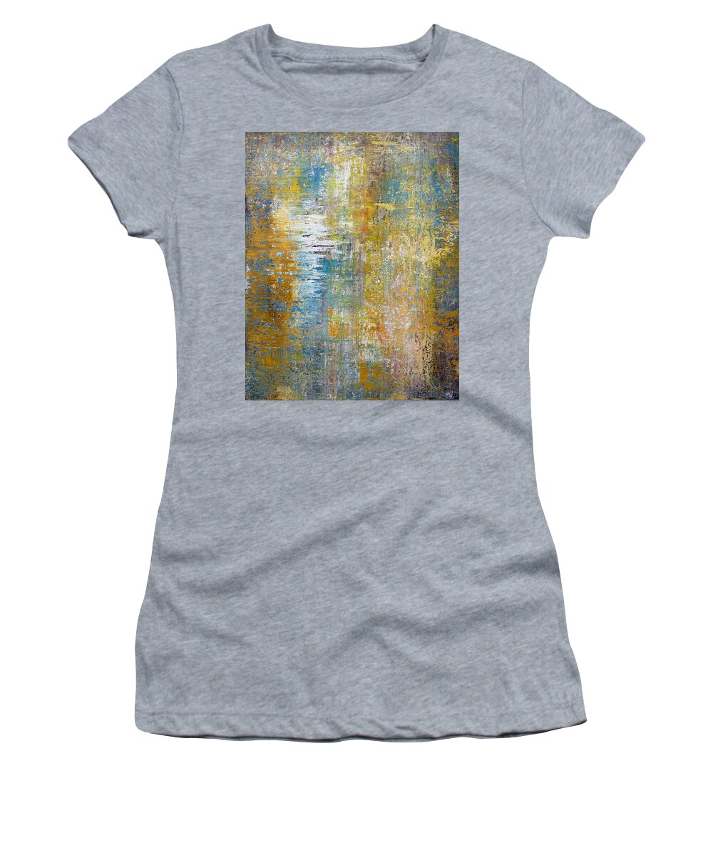 Derek Kaplan Art Women's T-Shirt featuring the painting Opt.52.14 A Kind Of Magic by Derek Kaplan