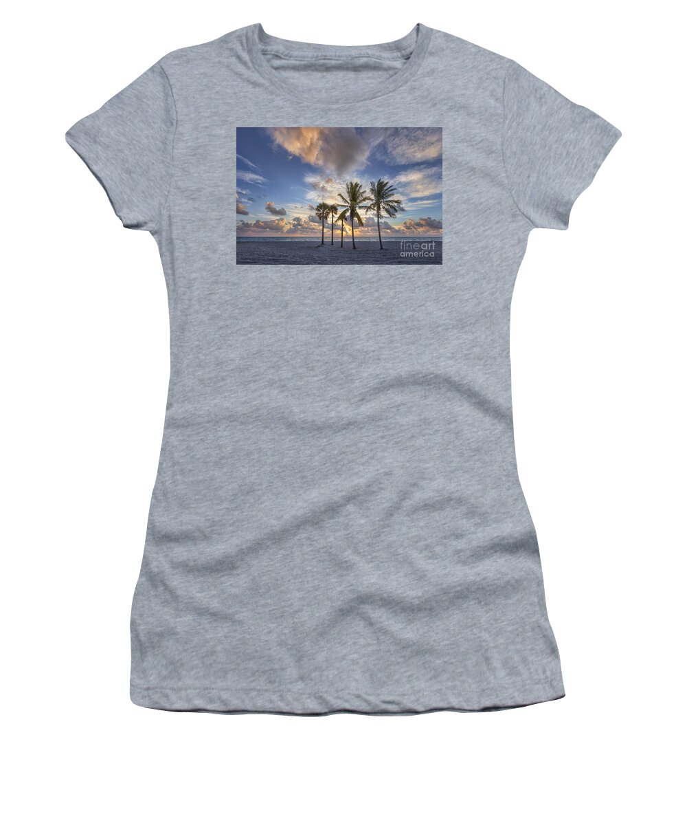 Key Biscayne Women's T-Shirt featuring the photograph A New Tomorrow by Evelina Kremsdorf