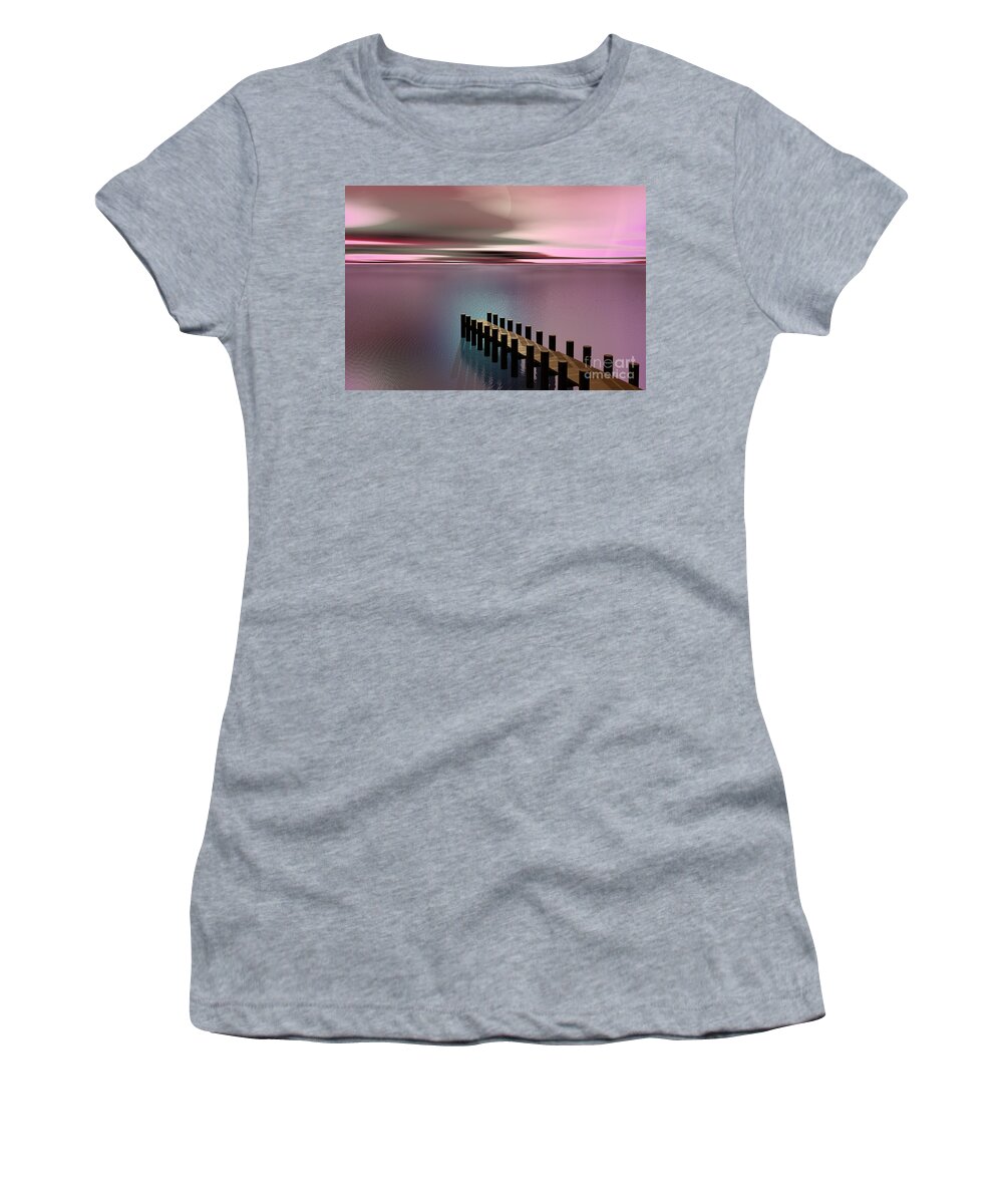 Storm Women's T-Shirt featuring the painting A Perfect Calm by Barbara Milton