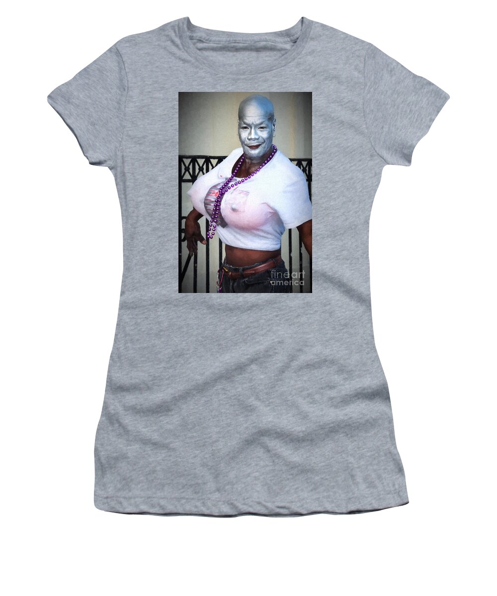 Mime Women's T-Shirt featuring the photograph A Portrait - Nola by Kathleen K Parker