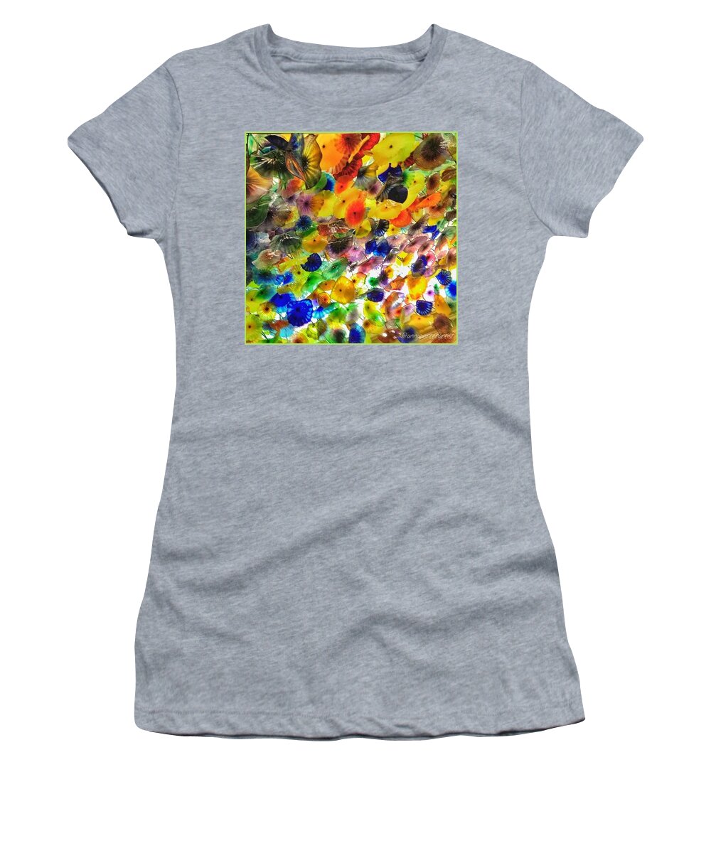 Handblown Women's T-Shirt featuring the photograph A Section Of Fiori Di Como By Dale by Anna Porter