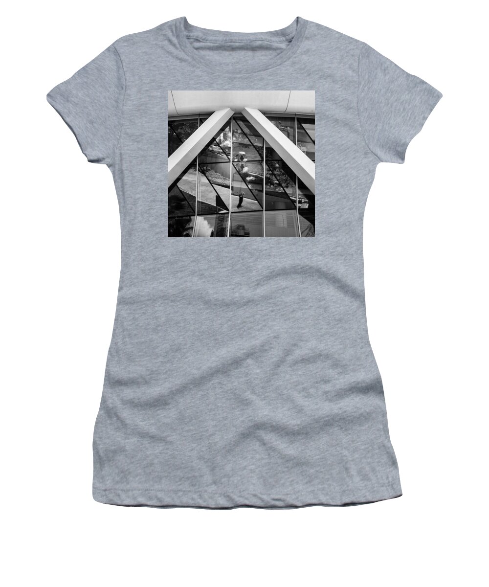 City Women's T-Shirt featuring the photograph A Singapore Selfie by Aleck Cartwright