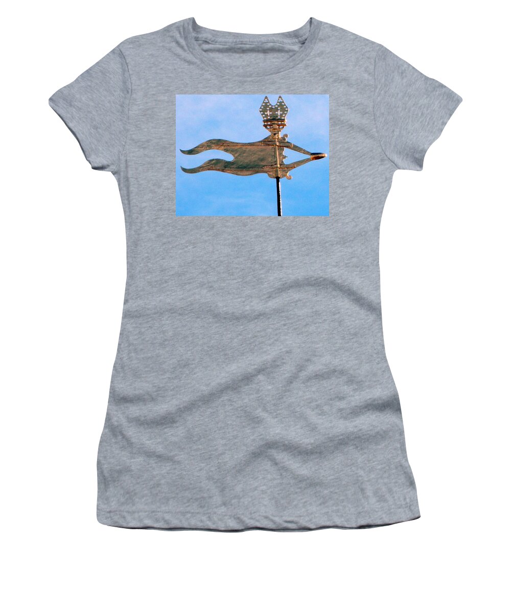 Crown Women's T-Shirt featuring the photograph A Stiff Breeze by Kathy Barney