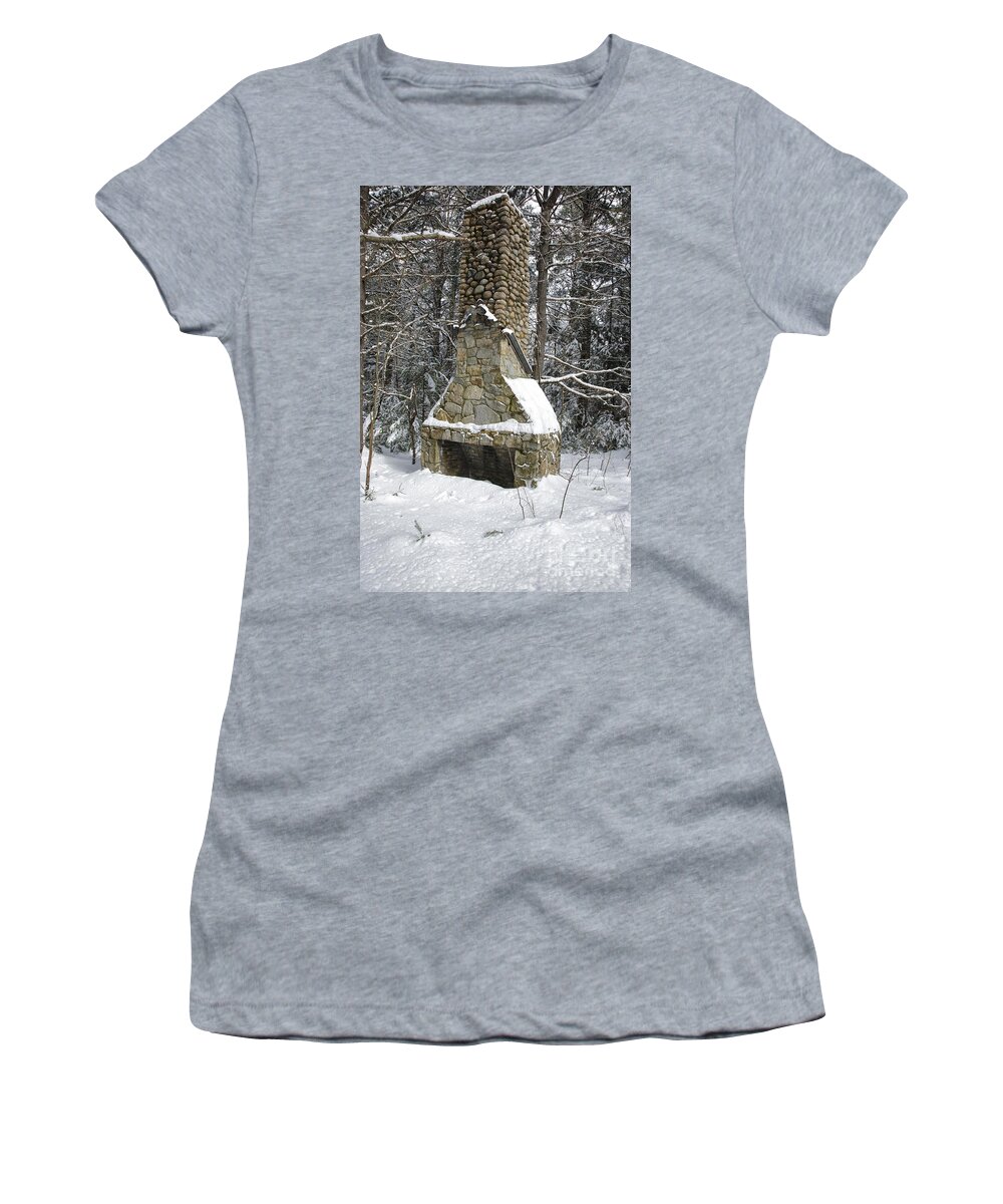 20th Century Women's T-Shirt featuring the photograph Abandoned Passaconaway Settlement - Albany New Hampshire USA by Erin Paul Donovan