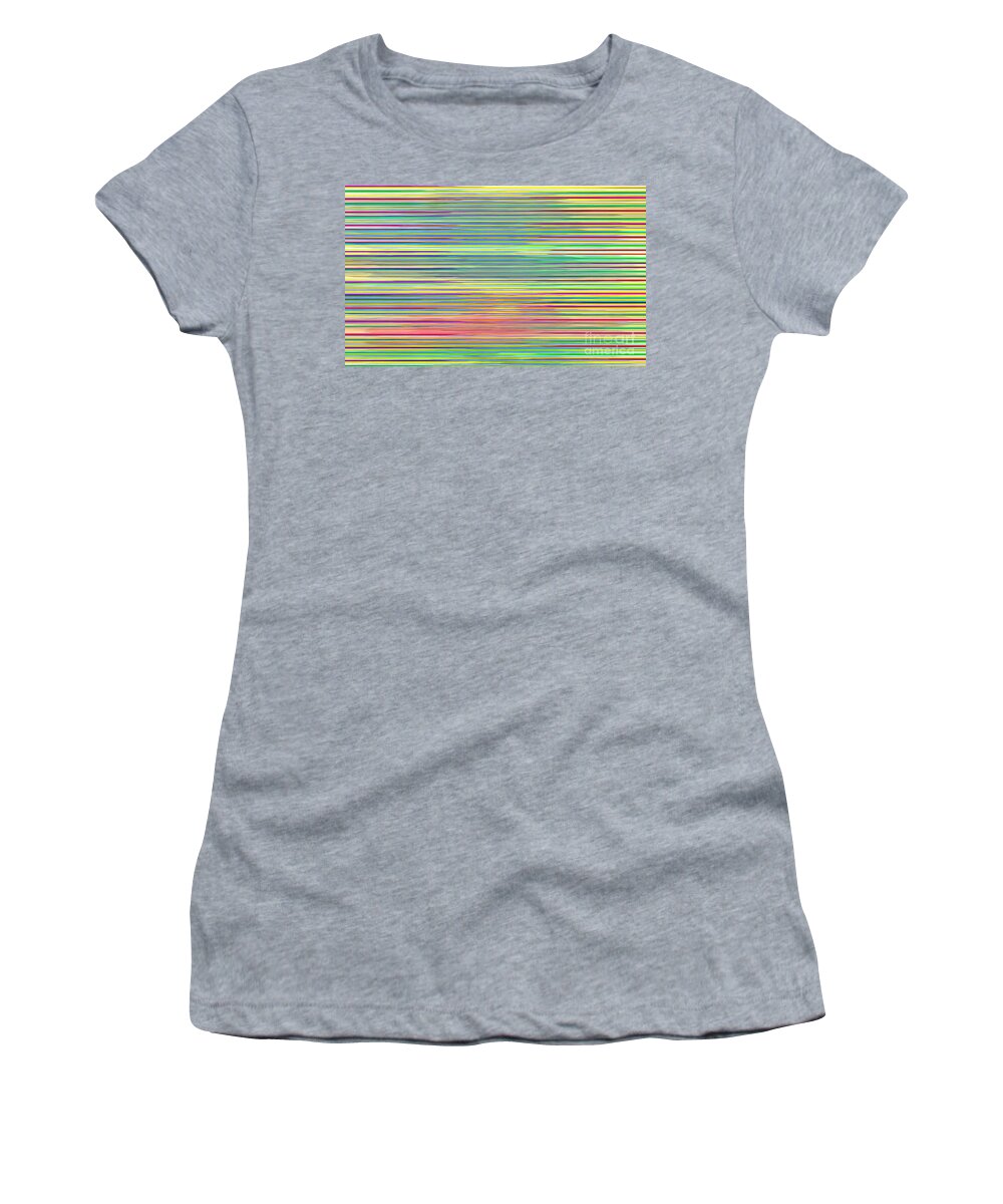 Abstract Women's T-Shirt featuring the photograph Abstract Lines 1 by Edward Fielding