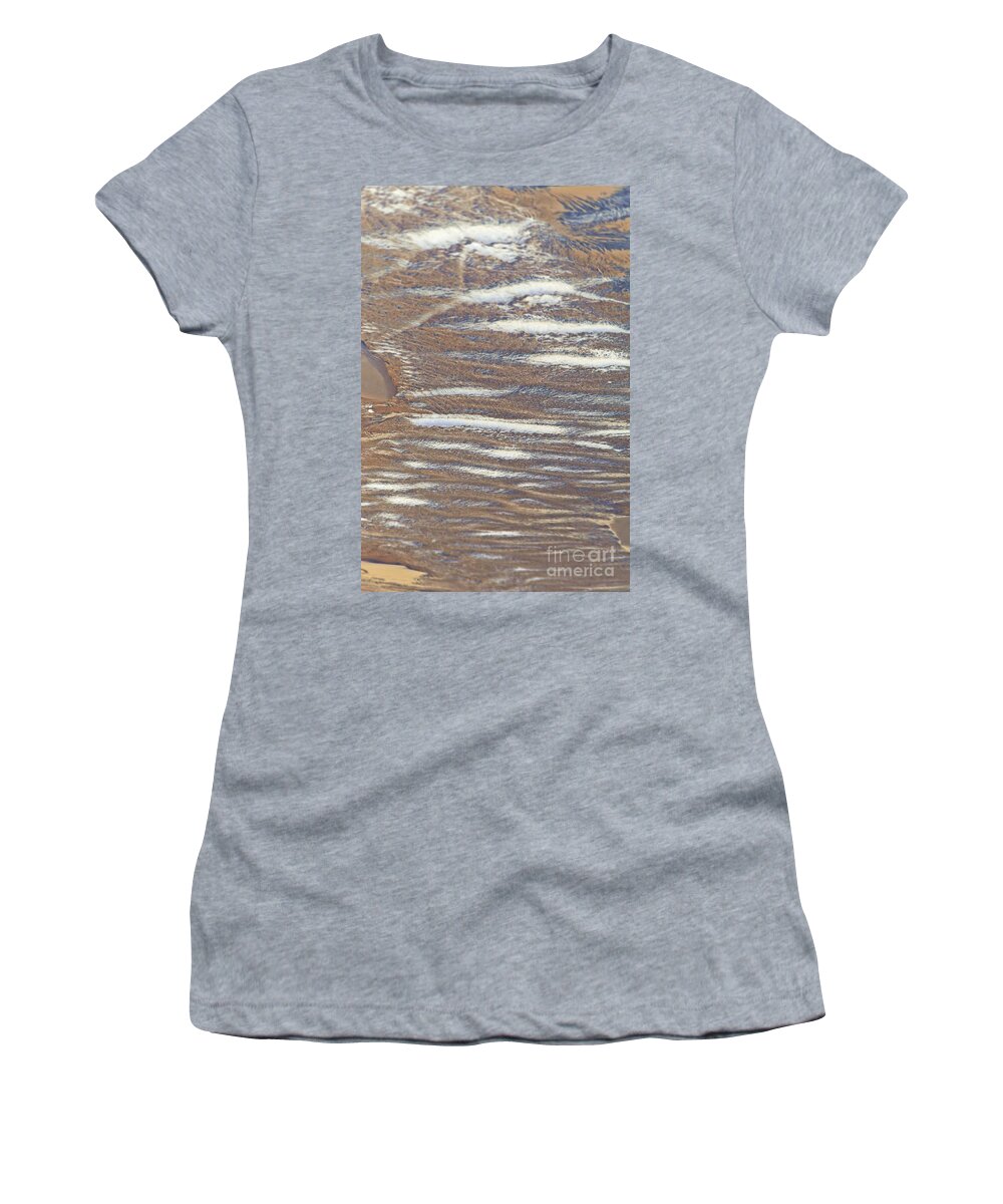 Abstract Sands Women's T-Shirt featuring the photograph Abstract sands by Blair Stuart