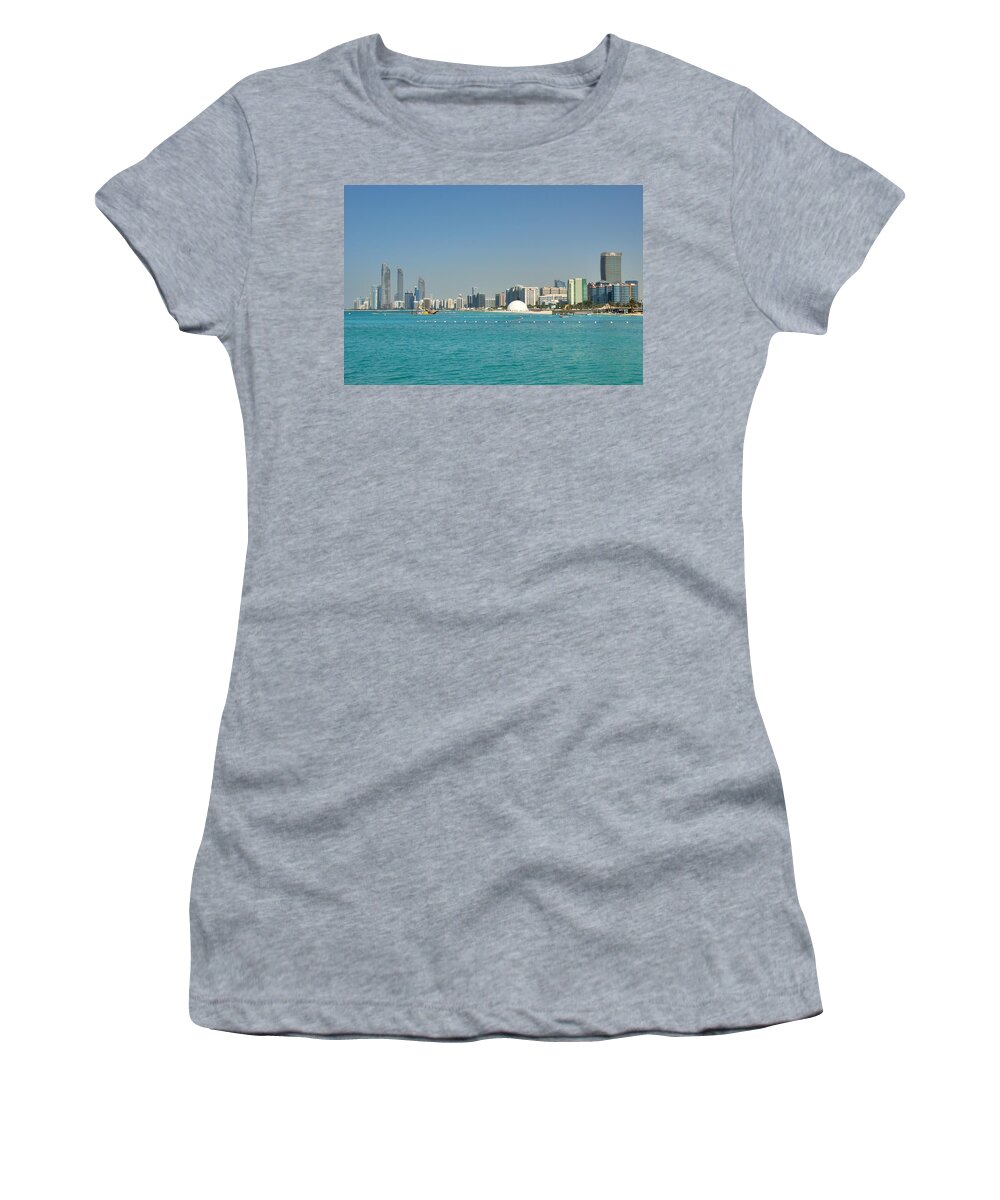 Abu Dhabi Women's T-Shirt featuring the photograph Abu Dhabi Skyline by Steven Richman