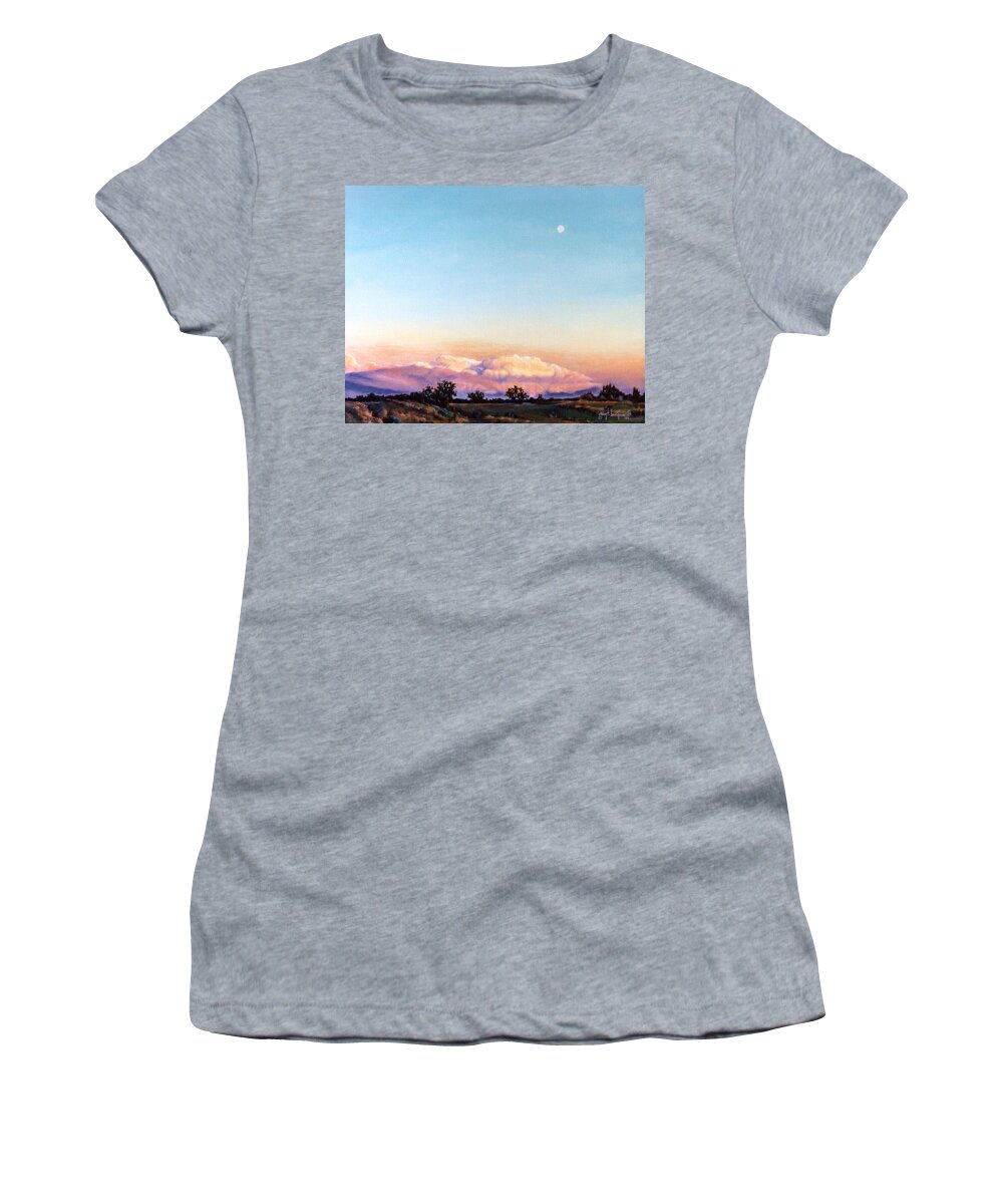 Thunder Storm Women's T-Shirt featuring the painting After the Storm by Craig Burgwardt