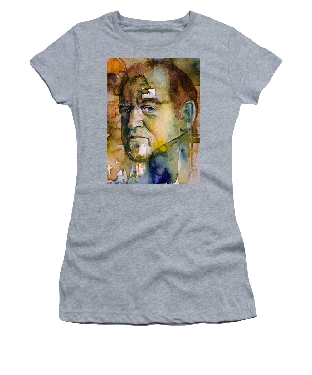 Joe Cocker Women's T-Shirt featuring the painting Ain't No Sunshine by Laur Iduc