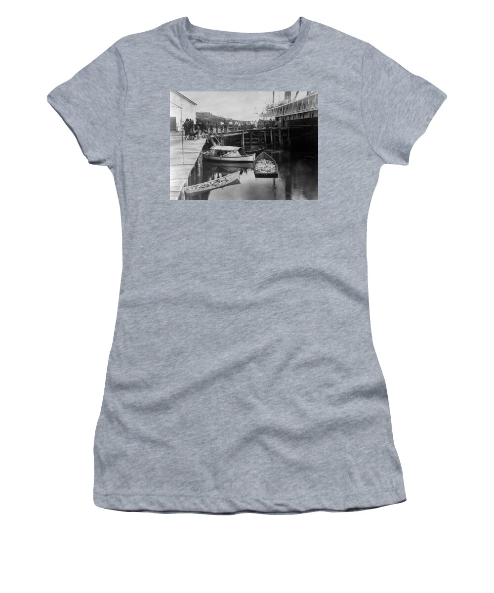 1899 Women's T-Shirt featuring the photograph Alaska Fishing Boat, 1889 by Granger