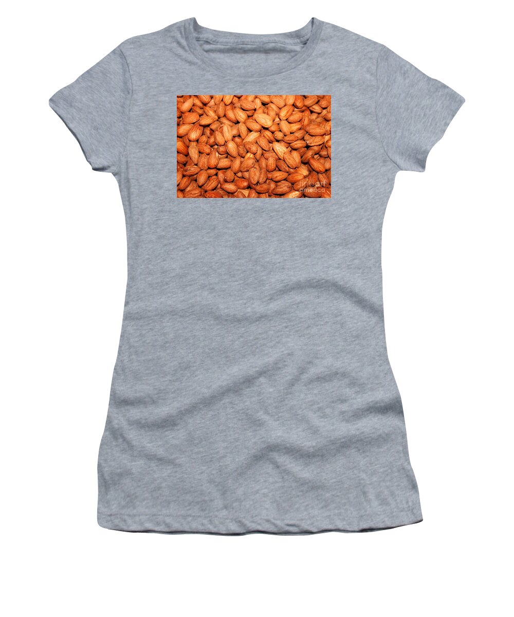 Ingredient Women's T-Shirt featuring the photograph Almonds by Henrik Lehnerer