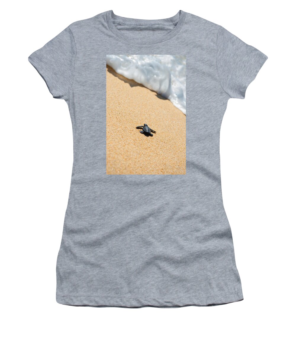 Beach Women's T-Shirt featuring the photograph Almost Home by Sebastian Musial