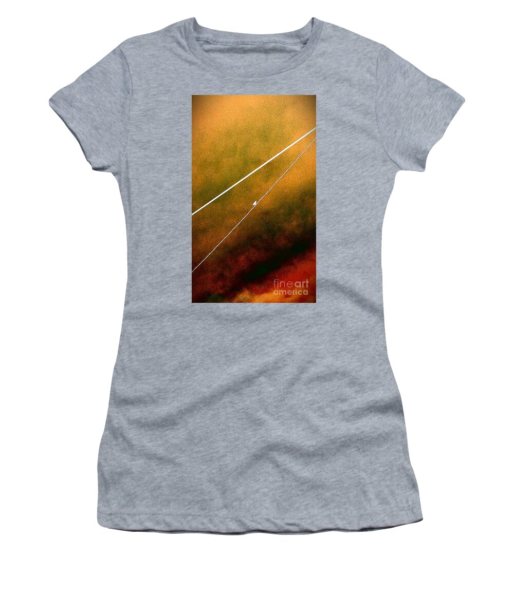 Bird Women's T-Shirt featuring the photograph Always Waiting For Me by Jacqueline McReynolds