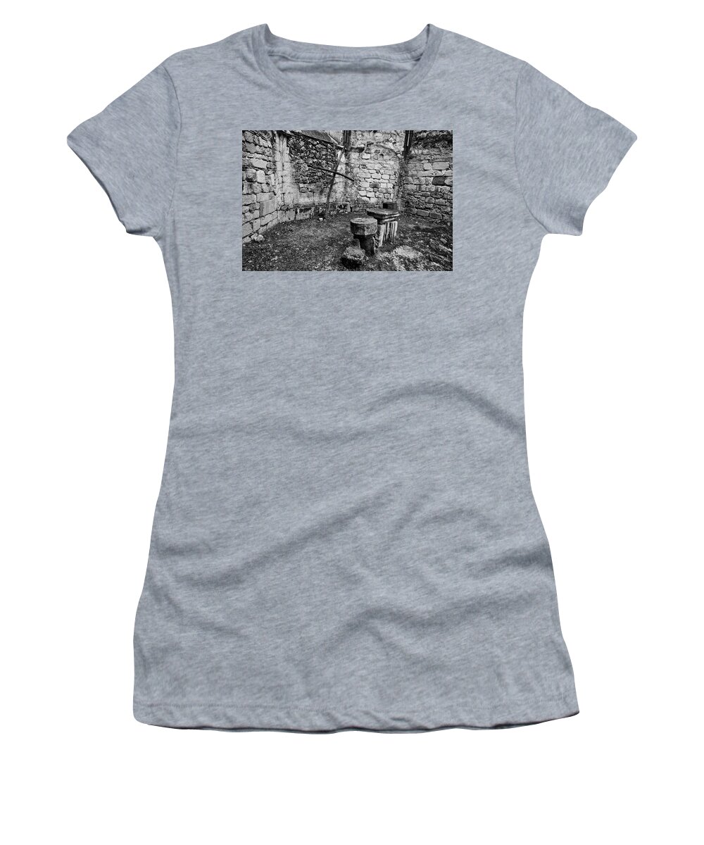 Ancient Women's T-Shirt featuring the photograph Ancient church by Ivan Slosar