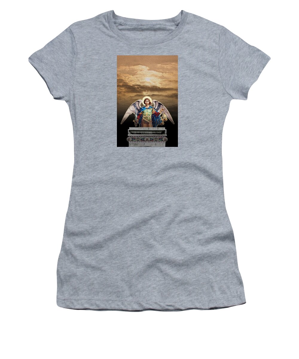 Angel Photographs Women's T-Shirt featuring the photograph Angel by David Davies
