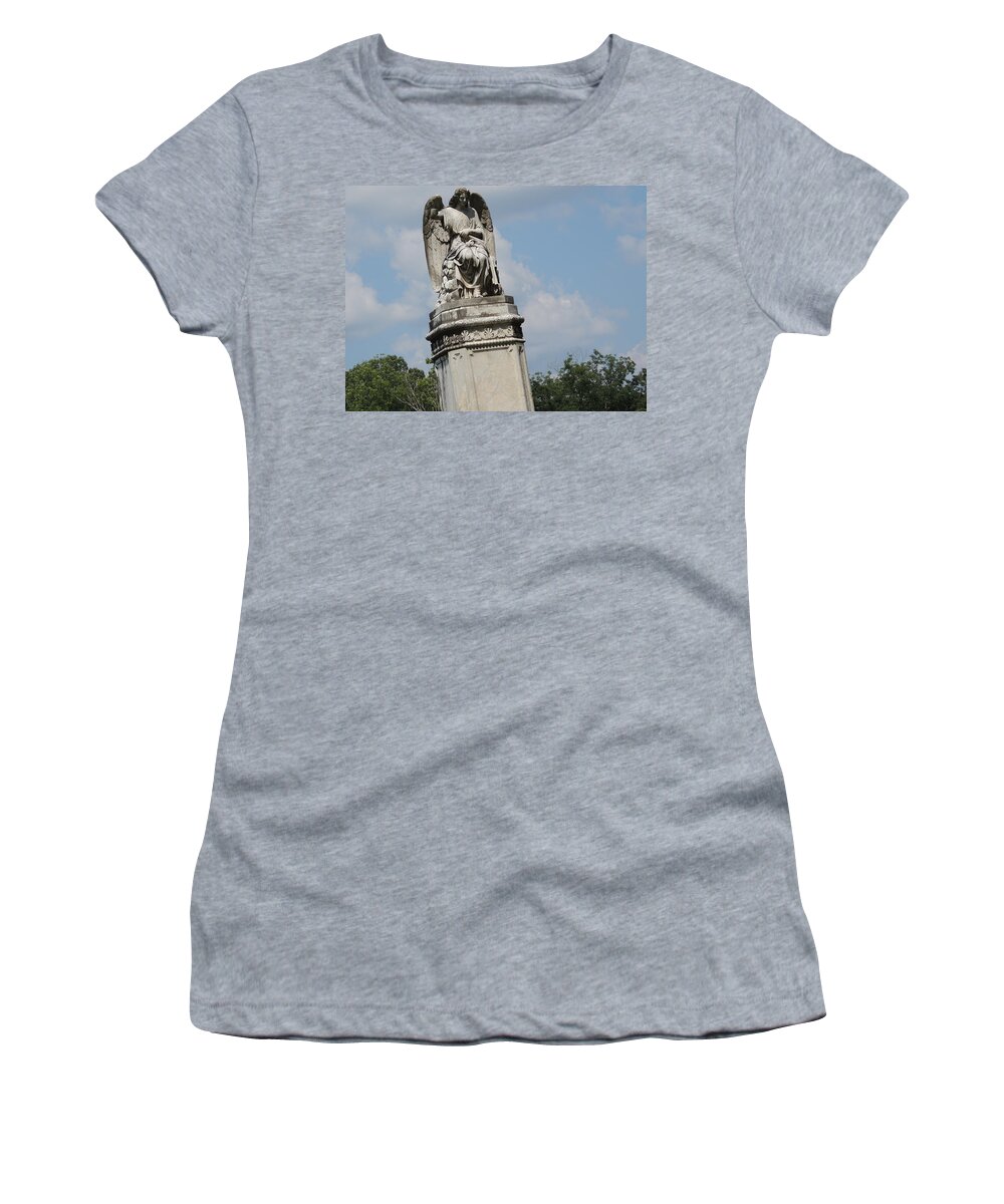Angel Women's T-Shirt featuring the photograph Angel made from stone by Aaron Martens