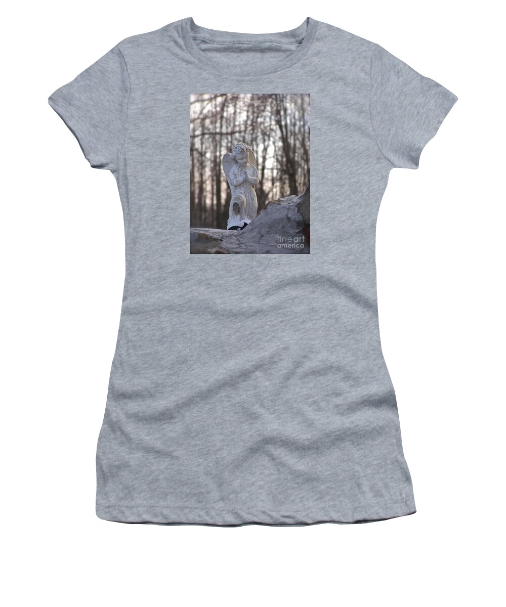 Angels Women's T-Shirt featuring the photograph Angels are Everywhere by LeLa Becker