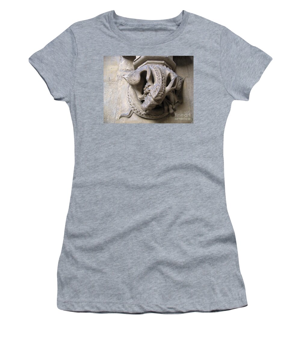 Dragon Women's T-Shirt featuring the photograph Angry Dragon by Denise Railey