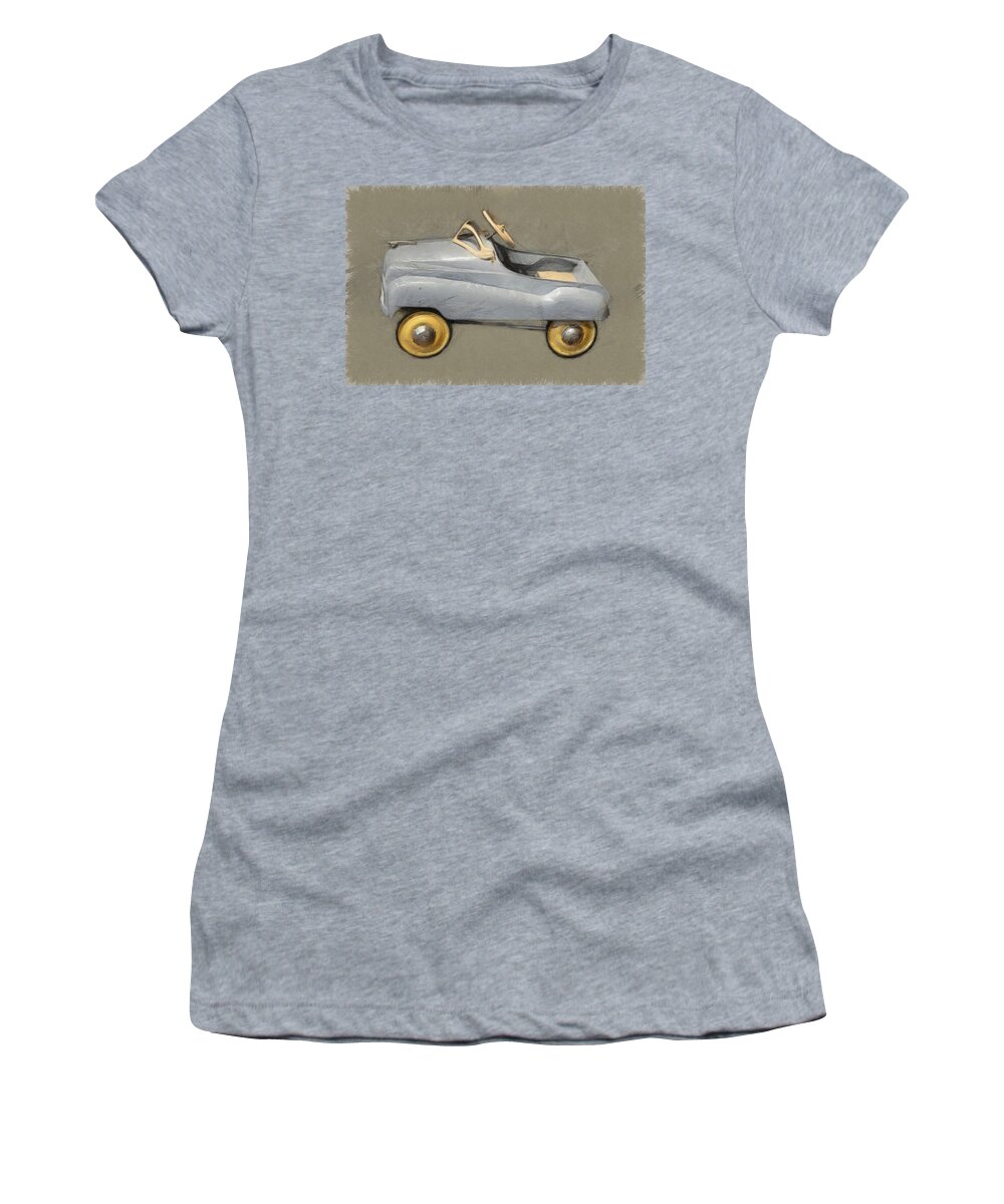 Steering Wheel Women's T-Shirt featuring the photograph Antique Pedal Car ll by Michelle Calkins
