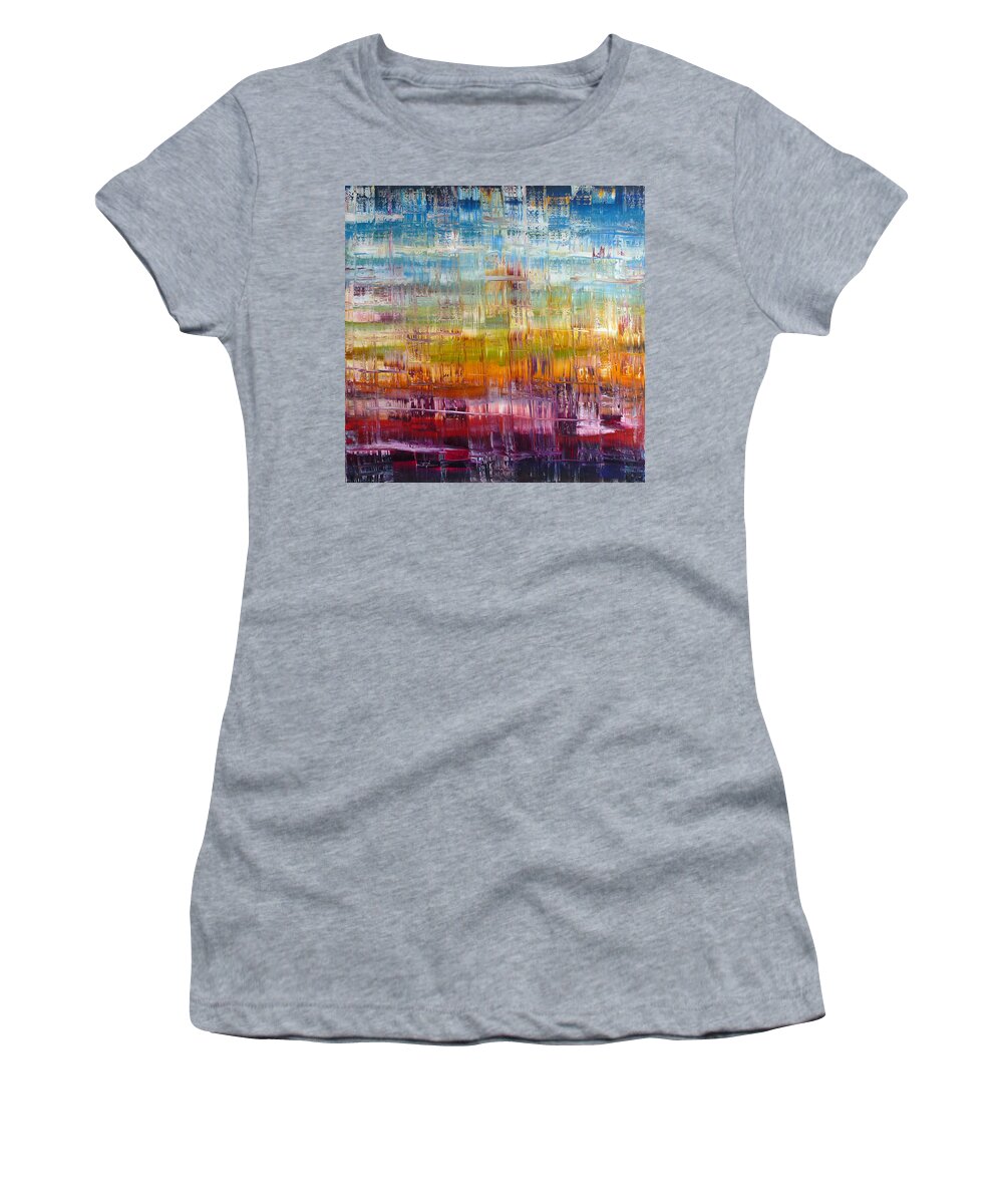 Derek Kaplan Art Women's T-Shirt featuring the painting As Days Go By by Derek Kaplan