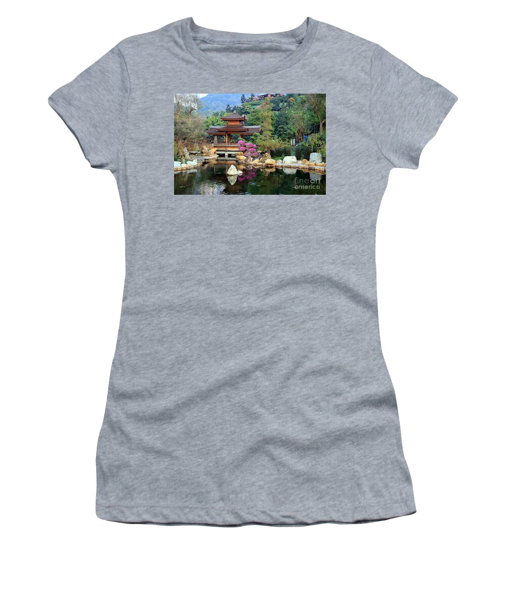 Forest Women's T-Shirt featuring the photograph Asian garden by Amanda Mohler