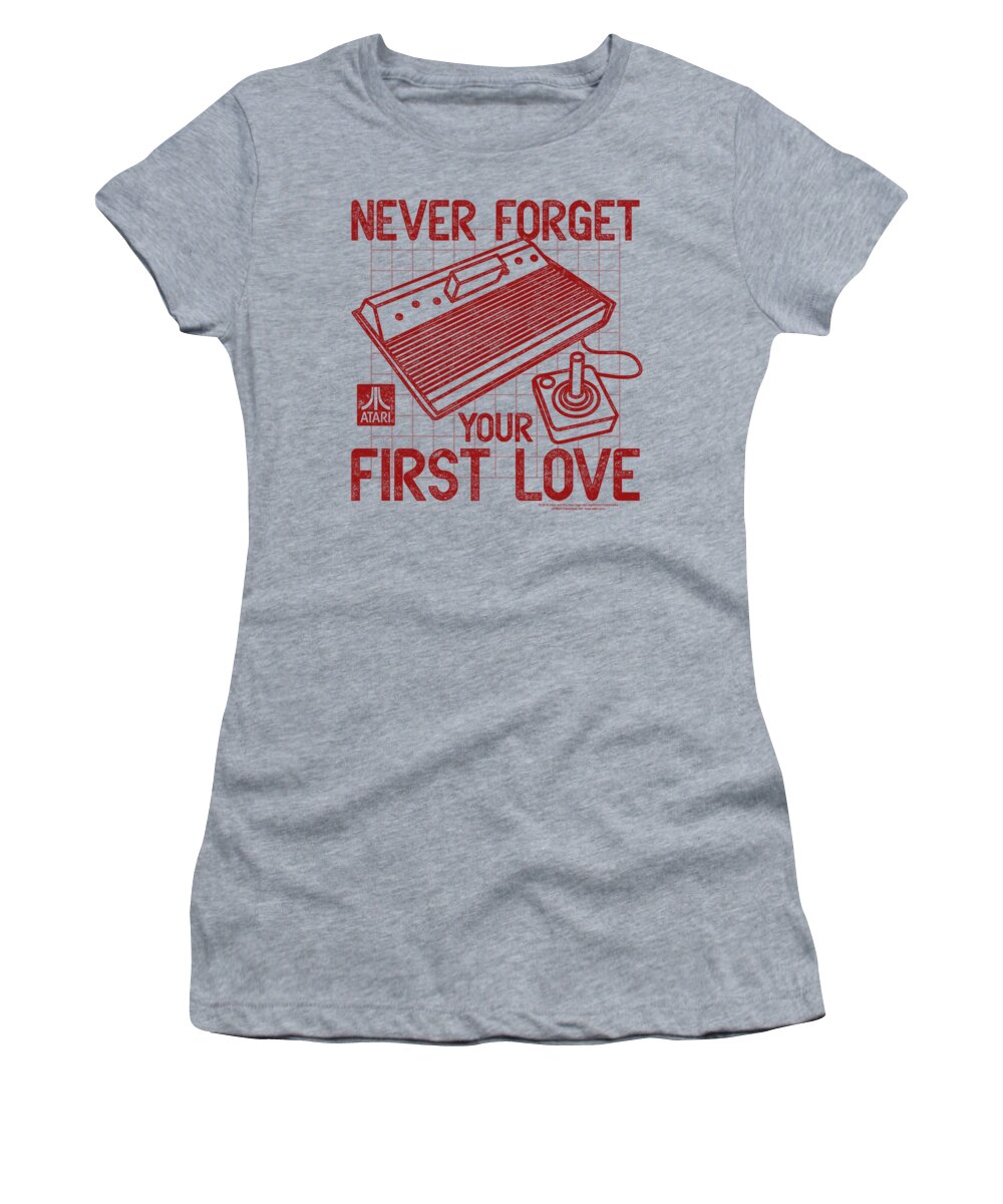  Women's T-Shirt featuring the digital art Atari - First Love by Brand A