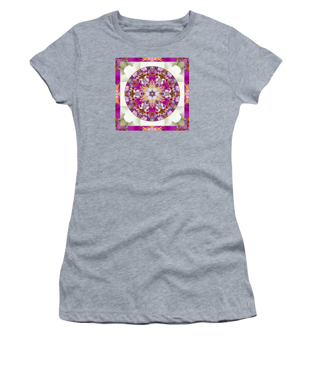 Meditation Healing Art Women's T-Shirt featuring the photograph Aura of Joy by Bell And Todd