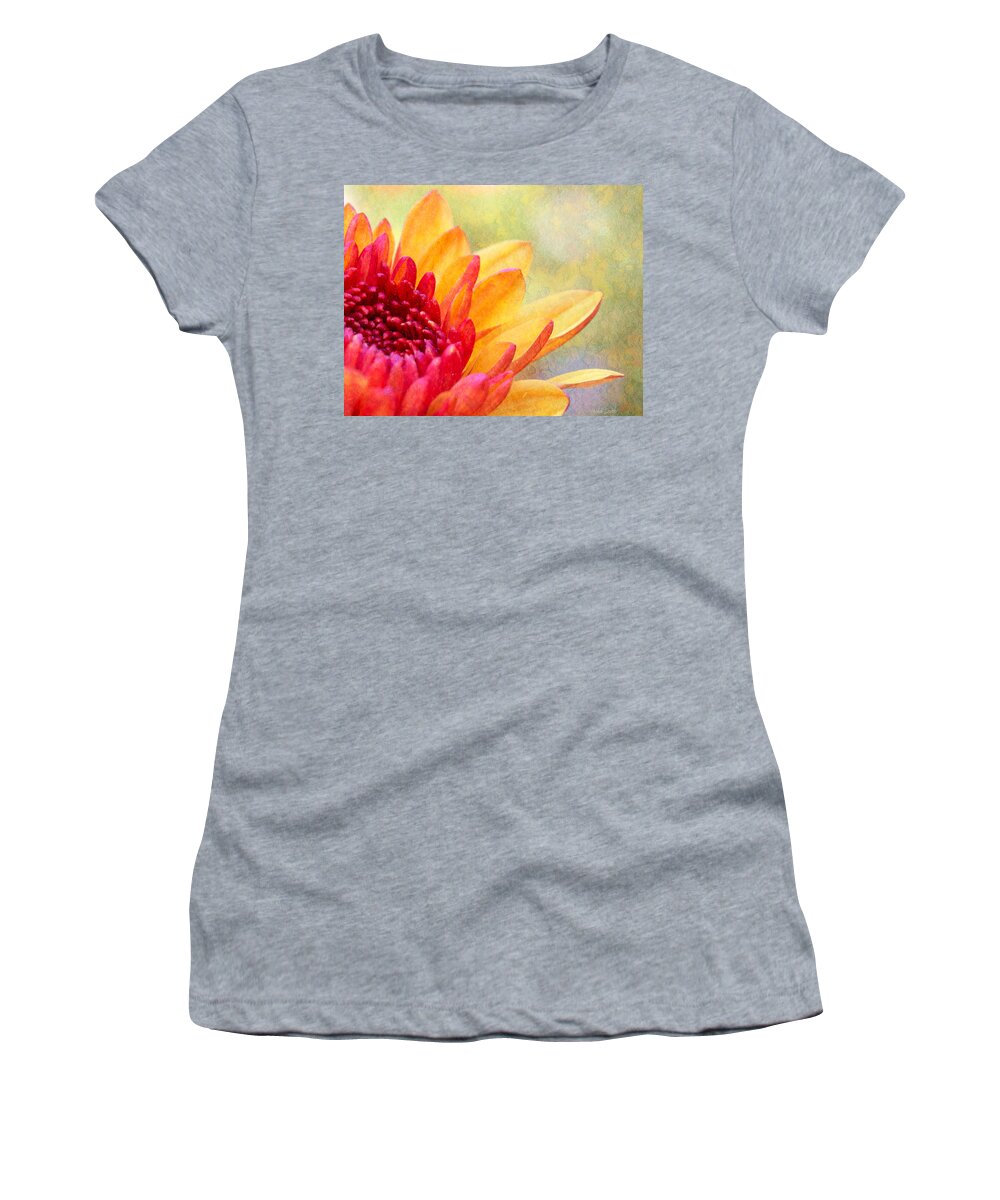 Green Women's T-Shirt featuring the photograph Autumn's Surprise by Heidi Smith