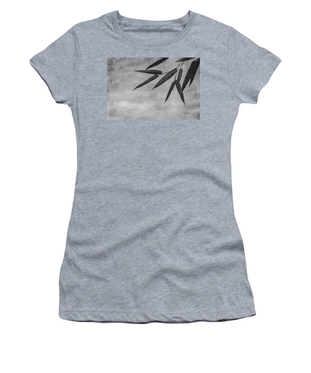 Asia Women's T-Shirt featuring the photograph Bamboo - Gray by Hannes Cmarits