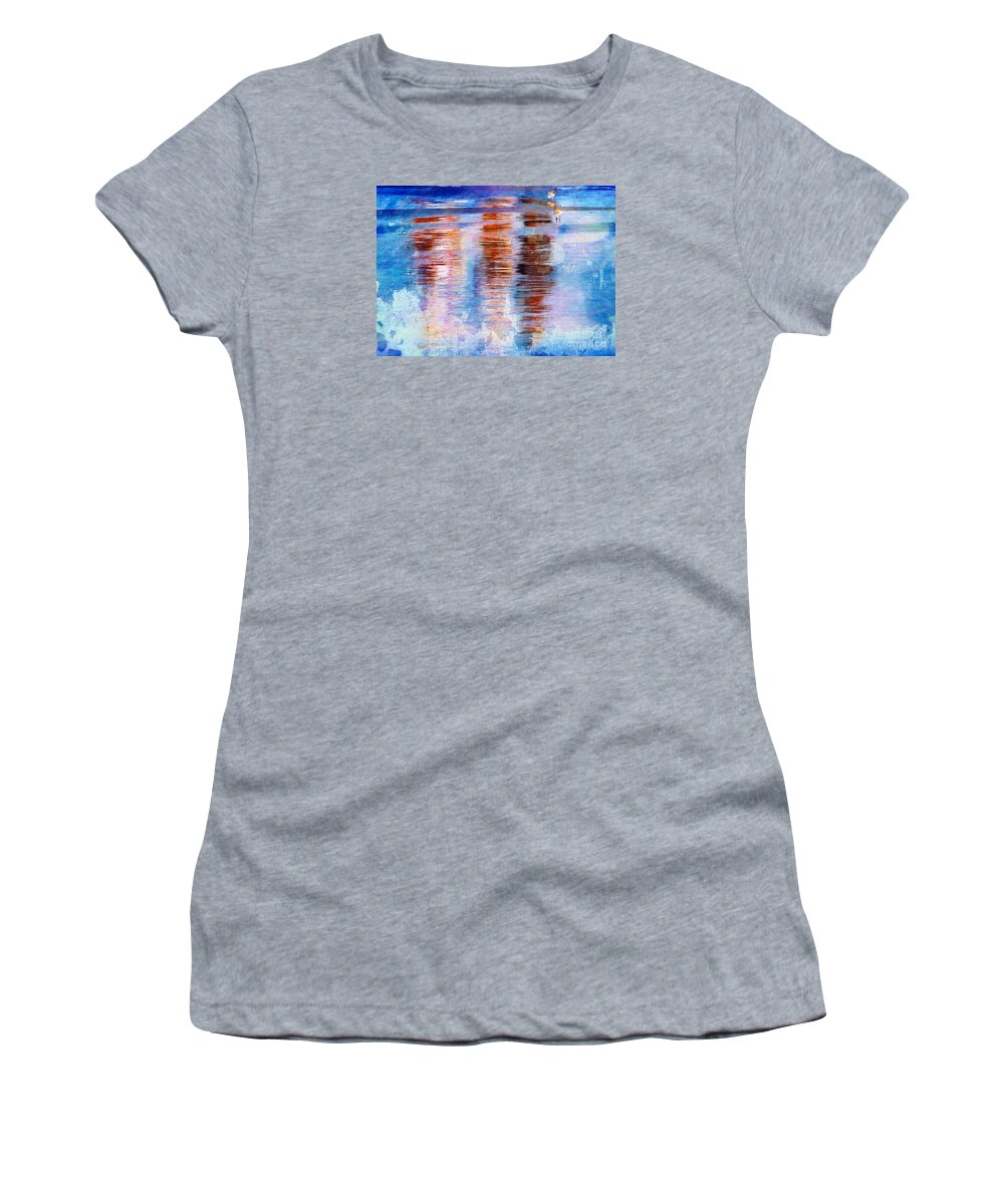 Marcia Lee Jones Women's T-Shirt featuring the photograph Beach Colors by Marcia Lee Jones