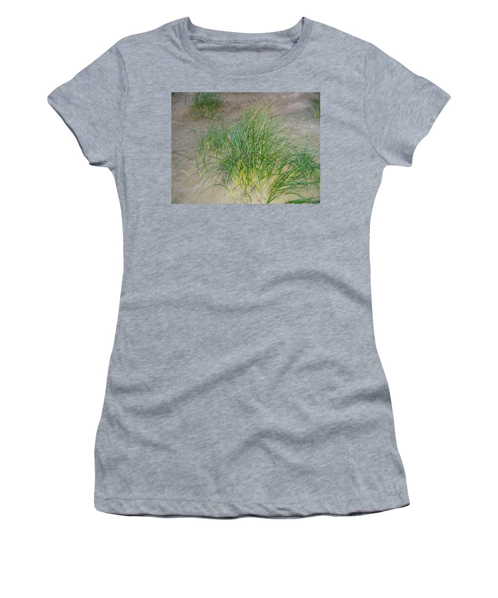 Beach Grass Women's T-Shirt featuring the photograph Beach Grass by Will Borden