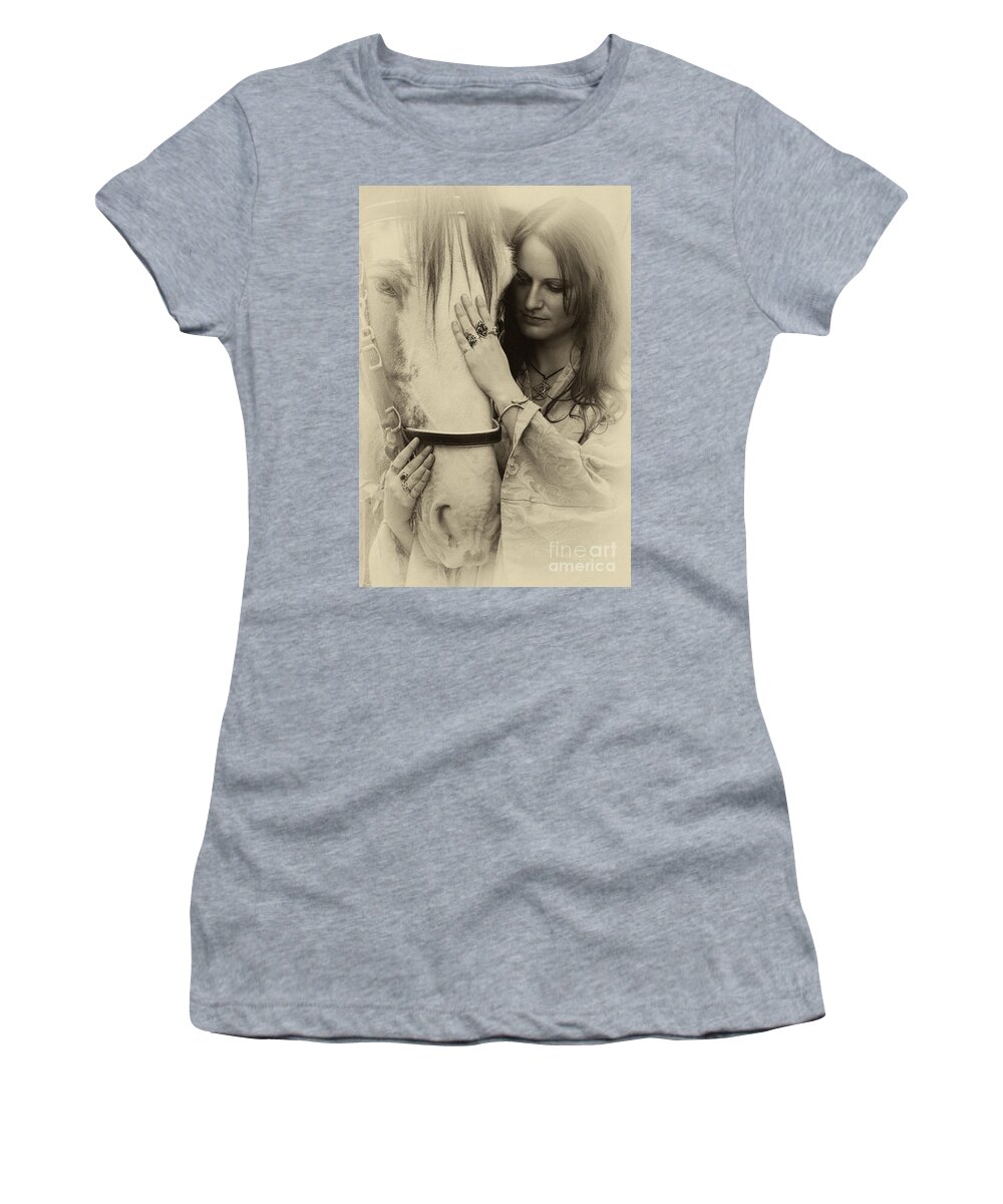 Nostalgia Women's T-Shirt featuring the photograph A Woman's Touch by Bob Christopher