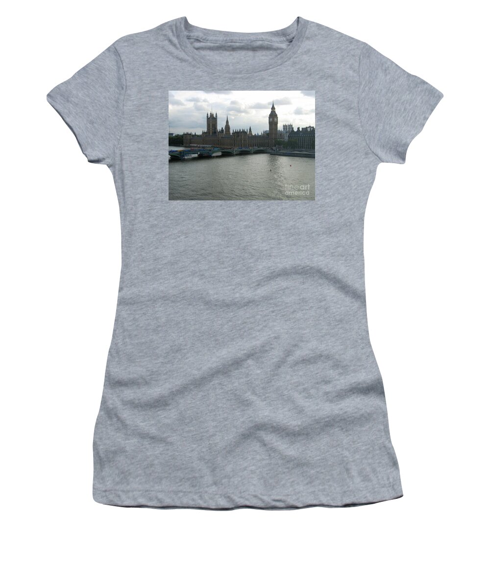 Houses Of Parliament Women's T-Shirt featuring the photograph Beauty In Silhouette by Denise Railey