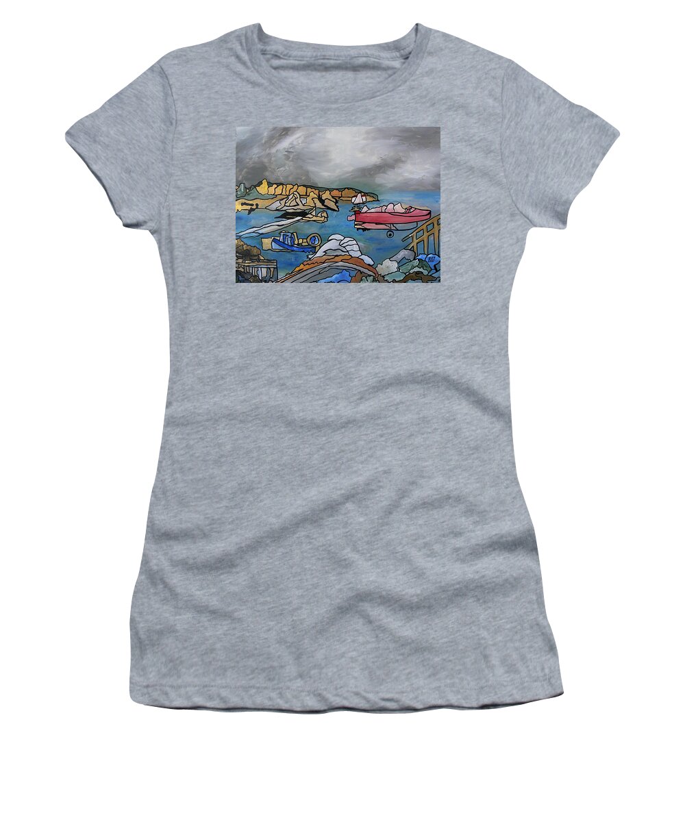 Before The Storm Women's T-Shirt featuring the painting Before the Storm by Barbara St Jean