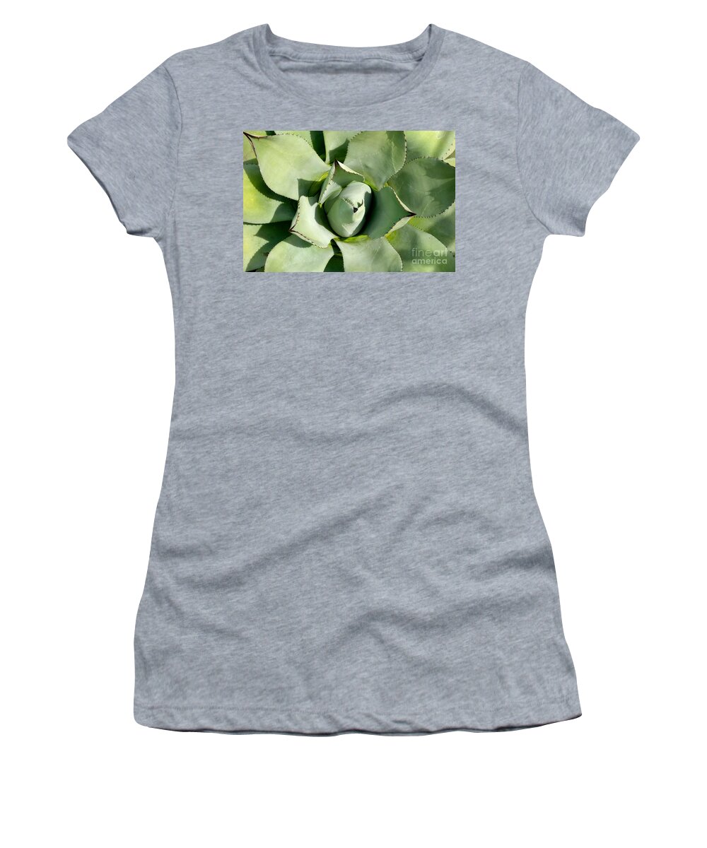 Blue Agave Women's T-Shirt featuring the photograph Blue Agave by Jacqueline Athmann