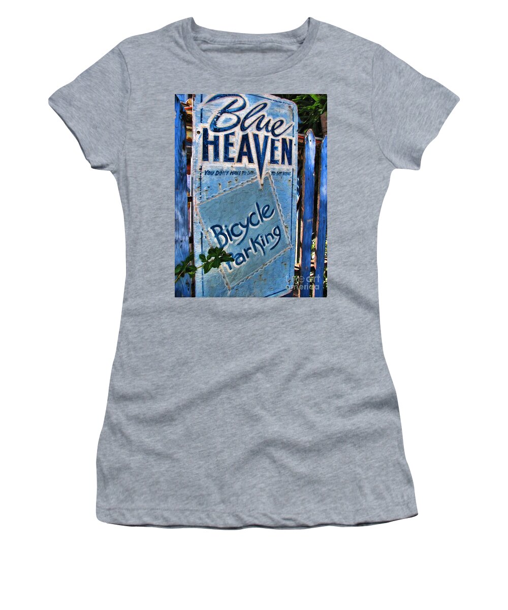 Blue Heaven Women's T-Shirt featuring the photograph Blue Heaven by Peggy Hughes
