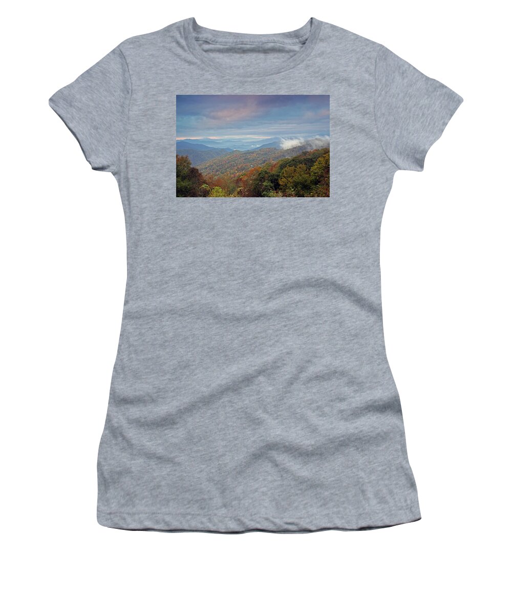 Landscapes Women's T-Shirt featuring the photograph Blue Ridge by Jennifer Robin