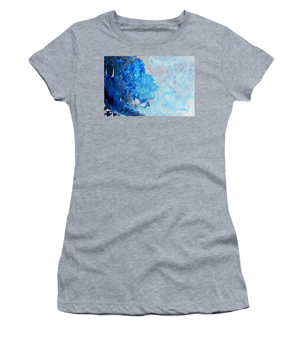Abstract Women's T-Shirt featuring the photograph Blue Rust by Randi Grace Nilsberg