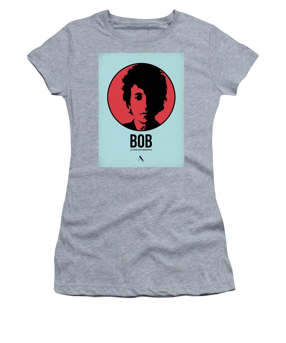 Music Women's T-Shirt featuring the digital art Bob Poster 2 by Naxart Studio