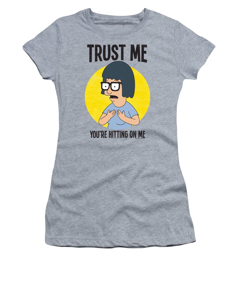  Women's T-Shirt featuring the digital art Bobs Burgers - Trust Me by Brand A