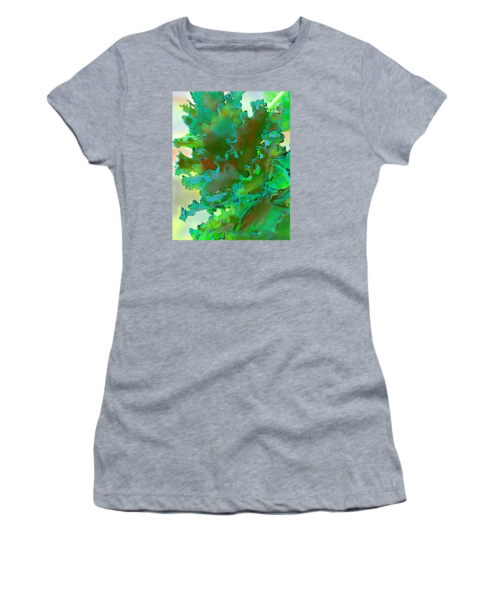 Botanicals Women's T-Shirt featuring the digital art Botanica Fantastica 3 by Pamela Smale Williams