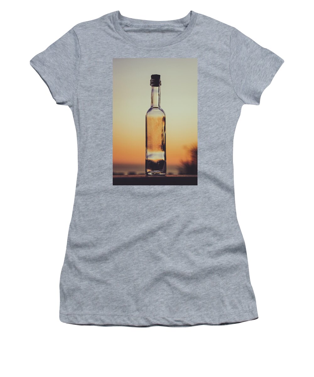 Beautiful Sunset Women's T-Shirt featuring the photograph Bottled Sunset by Marco Oliveira
