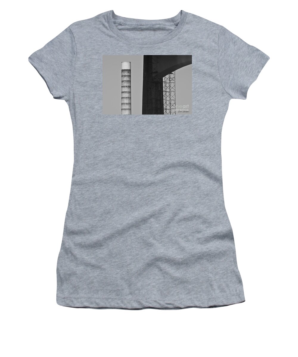  Women's T-Shirt featuring the photograph Braga Bridge Abstract No. 2 by David Gordon