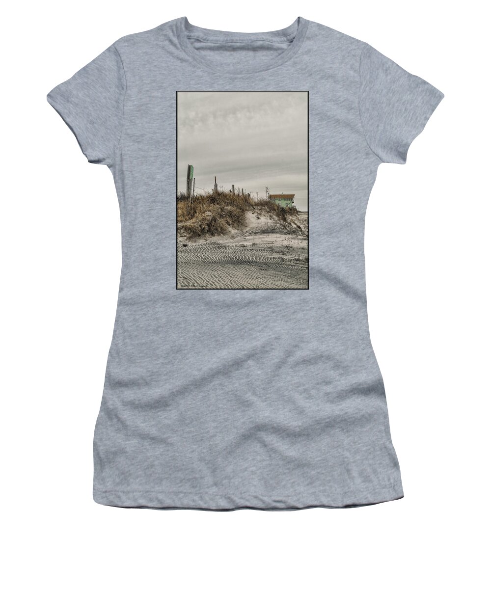 Beach Women's T-Shirt featuring the photograph BroadKill Beach by Erika Fawcett