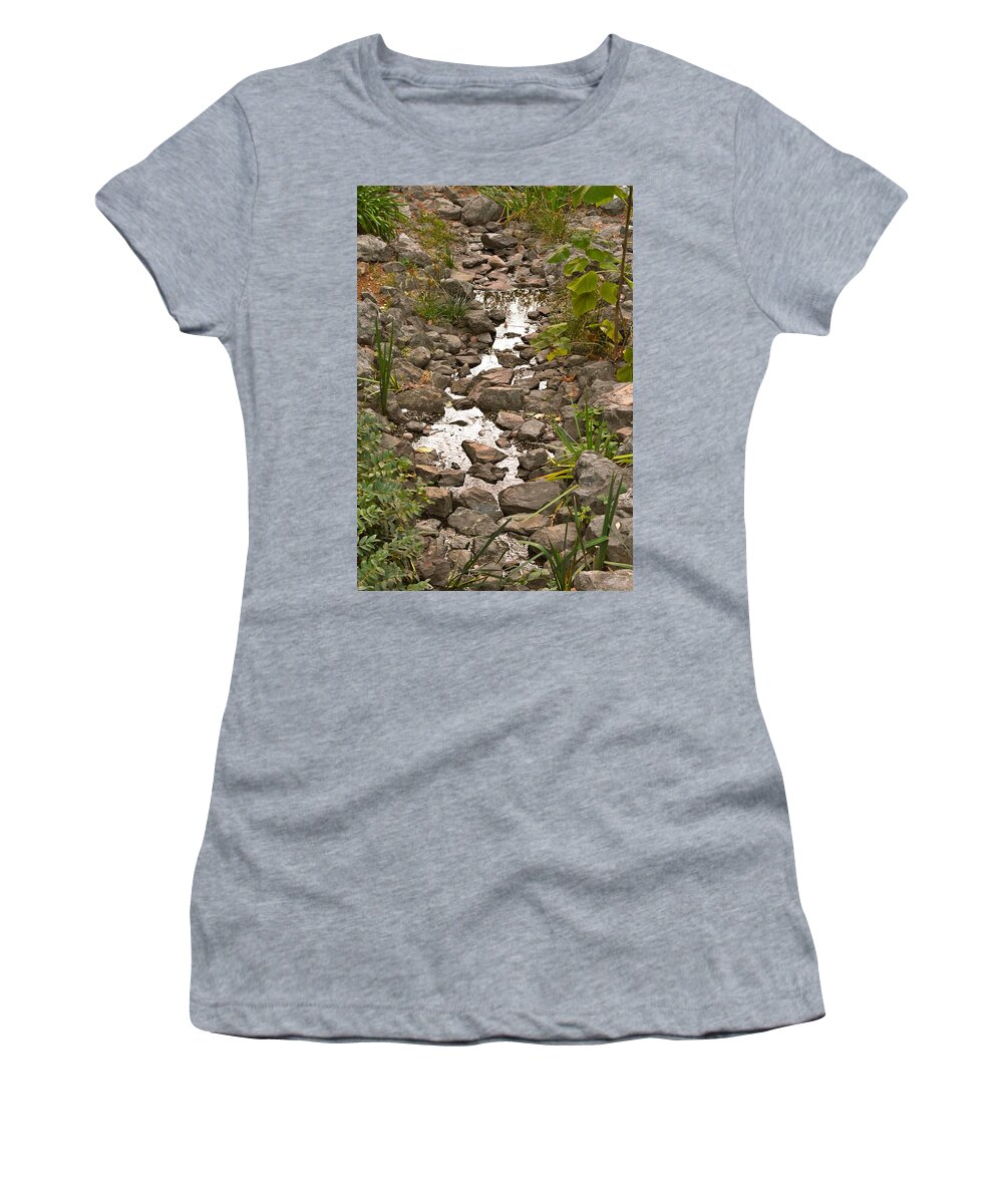 Brook Women's T-Shirt featuring the photograph Brooklet by Michele Myers